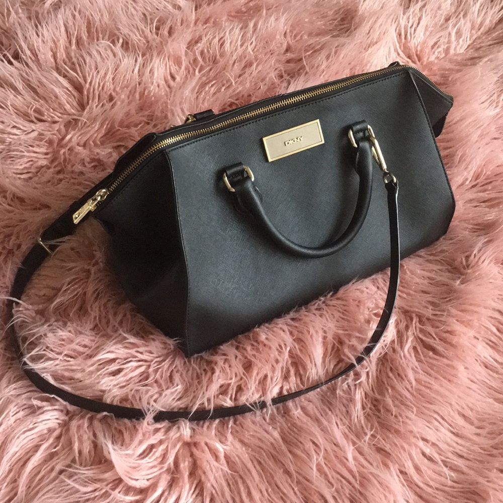 DKNY leather satchel